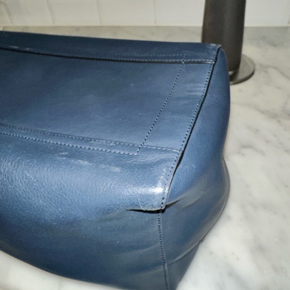 Reed Krakoff Navy Leather Satchel - Picture 11 of 13
